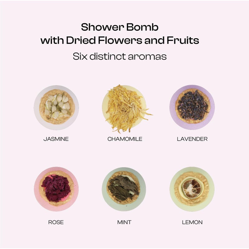 BoboSweeTree Bath Bombs for Women, Gift Set of 6 Fizzies Luxury Large Size with Real Flowers and Natural Organic Essential Oil, Self Care Gifts for Women, Mon, Daughter, Girlfriend, Kids,Pack of 6 (Multiple) - Image 2