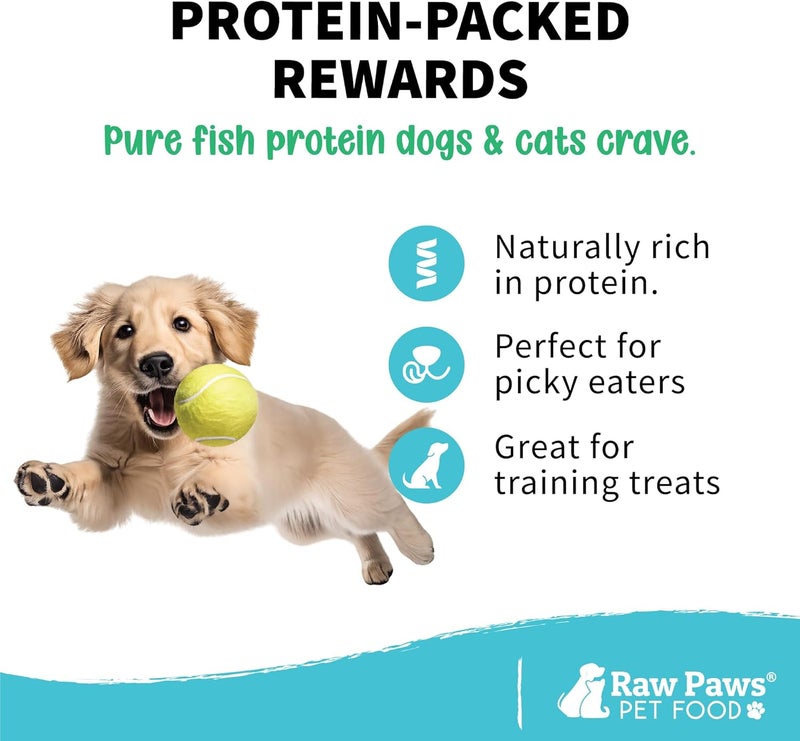 Raw Paws Freeze Dried Minnows for Cats & Dogs - 2-oz Fish Treats for Pets - Image 4