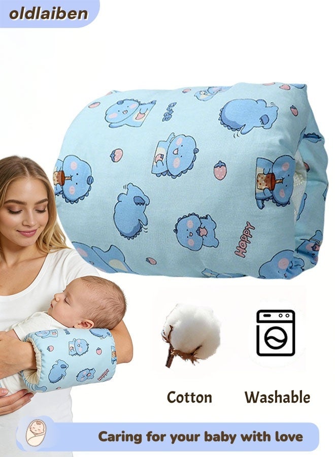 oldlaiben Breastfeeding Pillows,Baby Nursing Pillow,Cotton Nursing Arm Pillow, Soft And Comfortable Feeding Pillows, Portable Travel Baby Feeding Arm Pillow, For Newborn For Bottle Feeding,Support For Mom And Baby,Baby Gifts - Image 1
