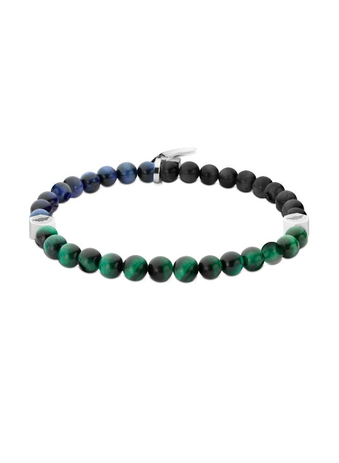 بوليس سوار تالون بالخرز الأسود والأزرق للرجال  مم - Image 2