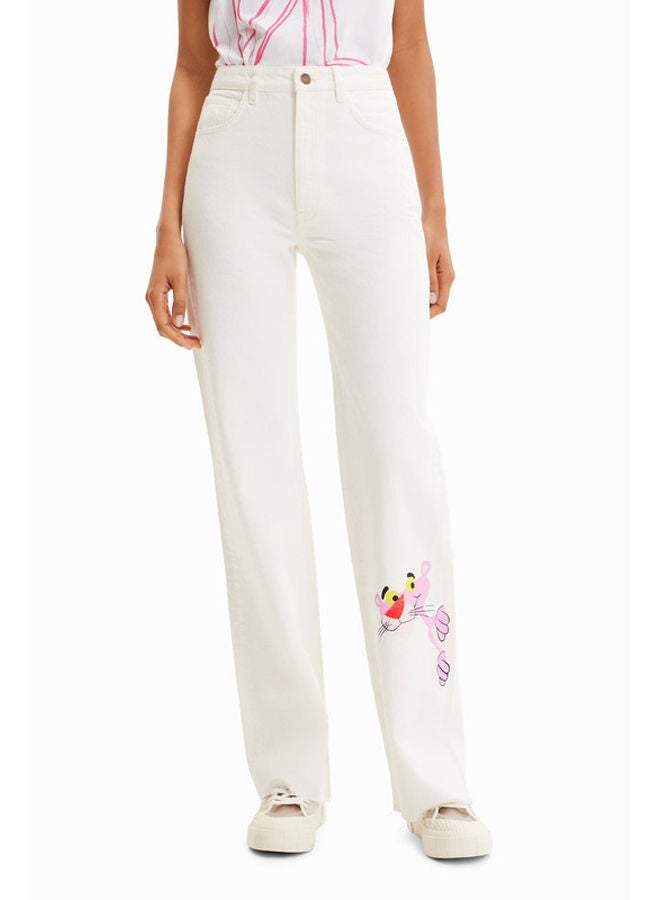 DESIGUAL Wide-leg Pink Panther jeans - Image 2