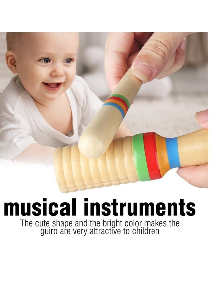 Kids Toys Musical Instrument Early Learning Toy for Guiro Crow Sounder Percussion Children Orff