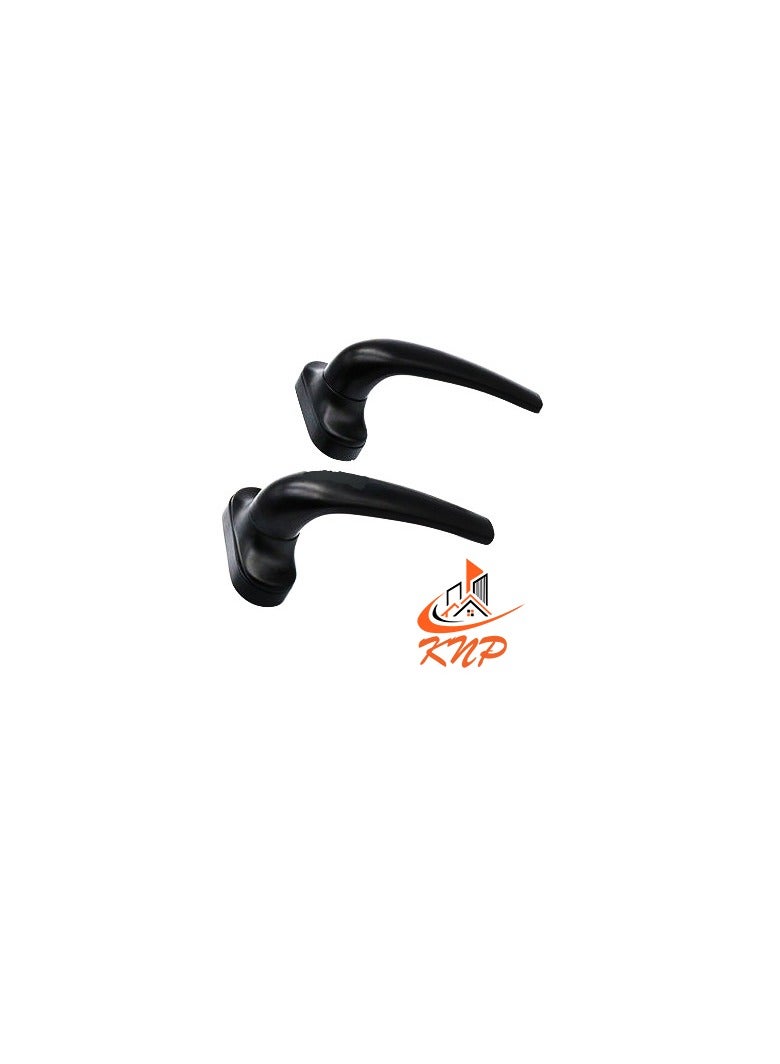 KNP Aluminum Door Handle 4 Screw Type - Black - Image 1