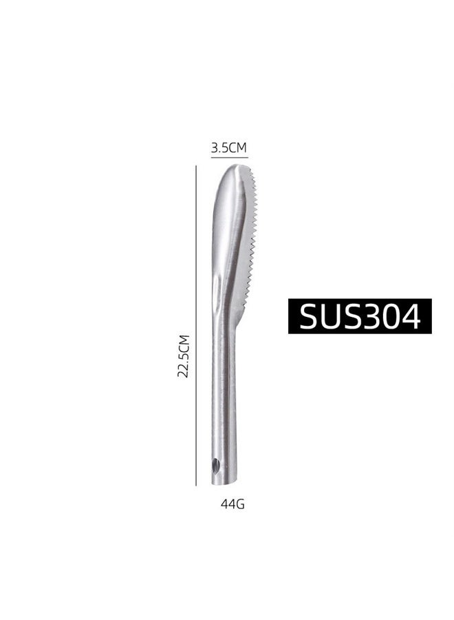 هومستر فرشاة مقياس الأسماك, إزالة مقياس الأسماك مع الفولاذ المقاوم للصدأ منشار الأسنان, إزالة بسهولة مقاييس الأسماك, تنظيف فرشاة كشط أداة المطبخ - Image 5