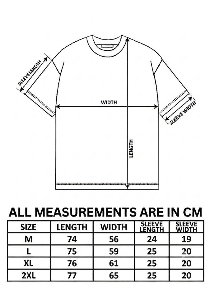 Men's Oversized interlock Cotton T-shirt - Image 4