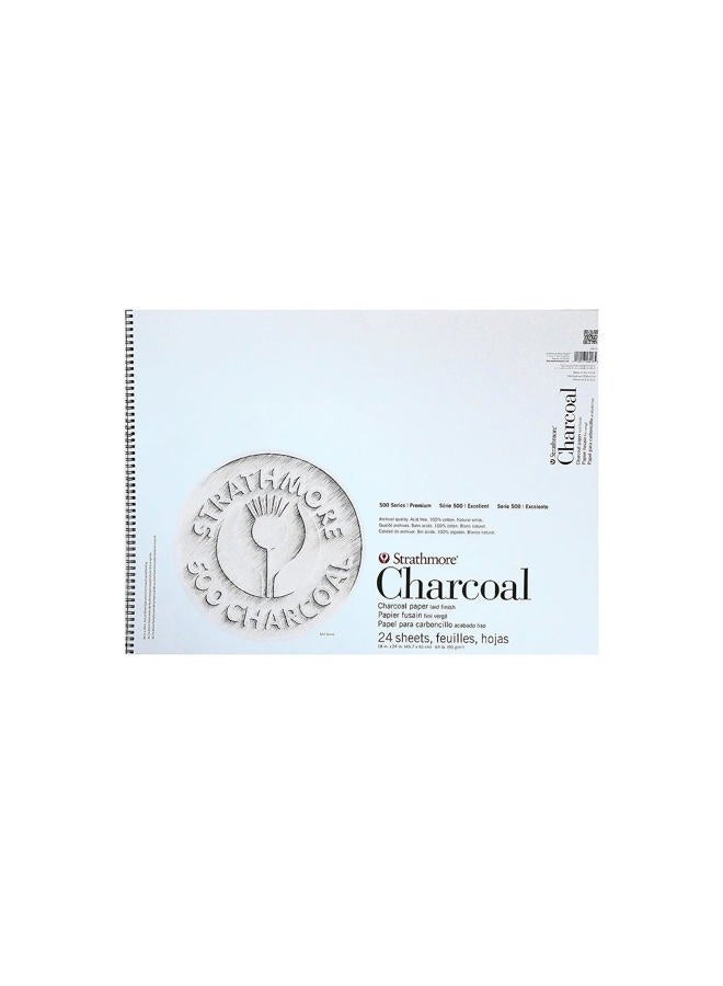 Strathmore (560-3 500 Series Charcoal Pad, 18"x24", 24 Sheets
