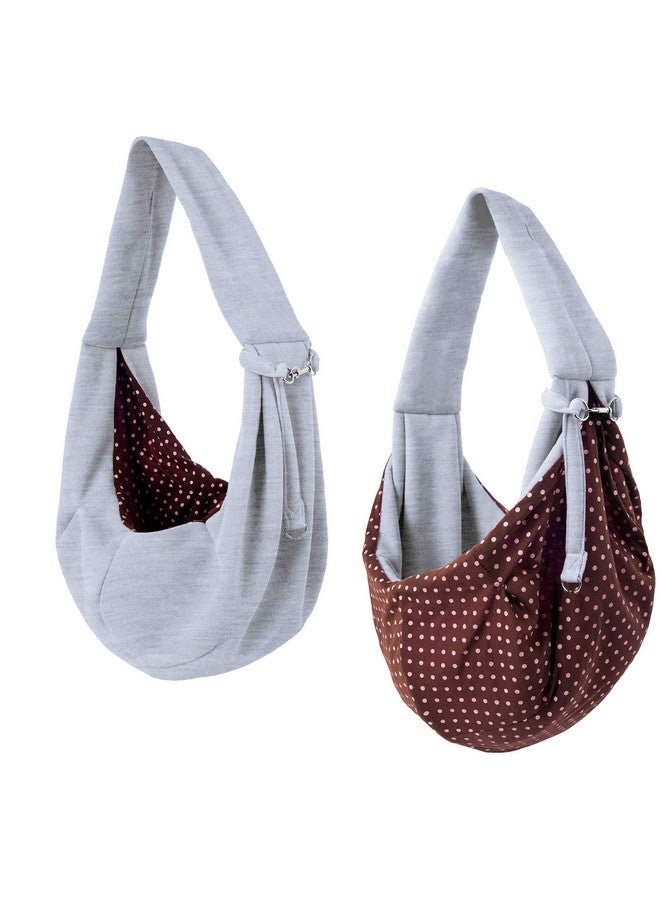 iPrimio Reversible Dog Carrier Sling & Cat Sling  Pet Sling Carrier For Cats, Puppy Sling, Cat Papoose Carrier Front, Hands Free Pet Carrier  Soft Pouch, Tote, GreyCat Carrier & Cat Front Carrier - Image 1