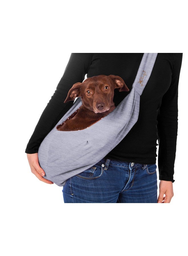 iPrimio Reversible Dog Carrier Sling & Cat Sling  Pet Sling Carrier For Cats, Puppy Sling, Cat Papoose Carrier Front, Hands Free Pet Carrier  Soft Pouch, Tote, GreyCat Carrier & Cat Front Carrier - Image 2