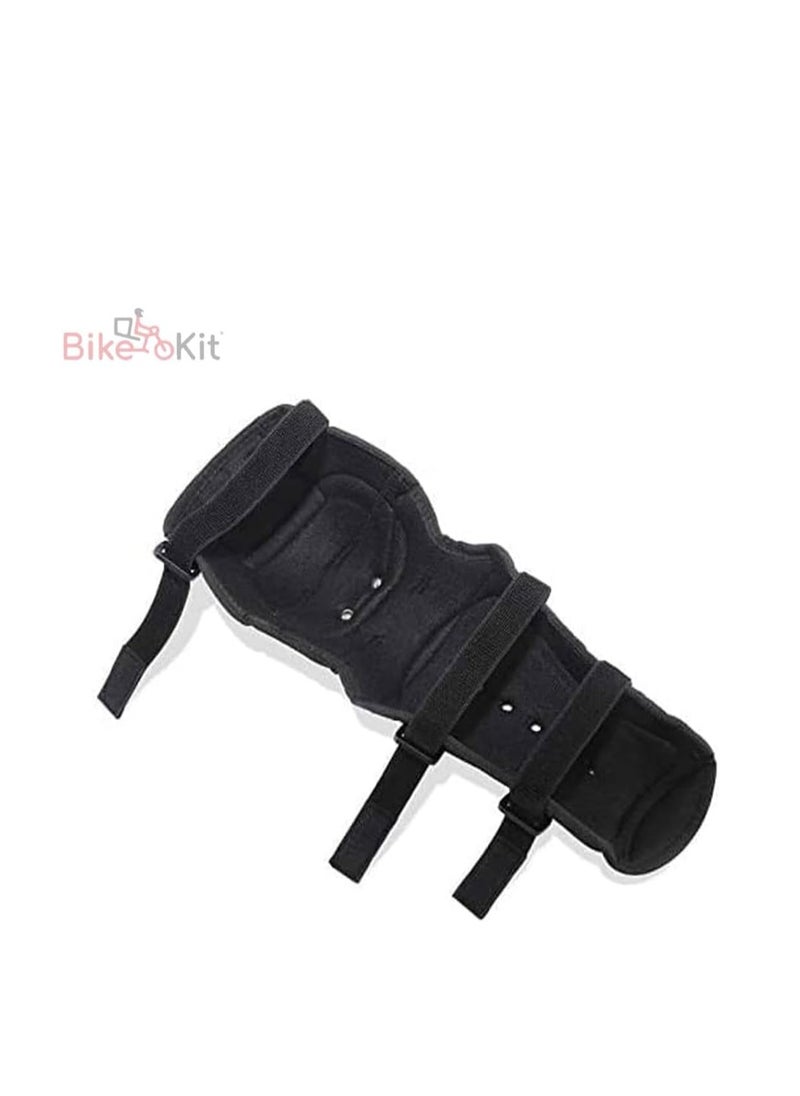 Bike Kit - BikeKit 4-Piece Motorcycle Safety Kit with Solid Stainless Steel Armor on Knee and Elbow Pads, Motorcycle Protective Gear - Image 1