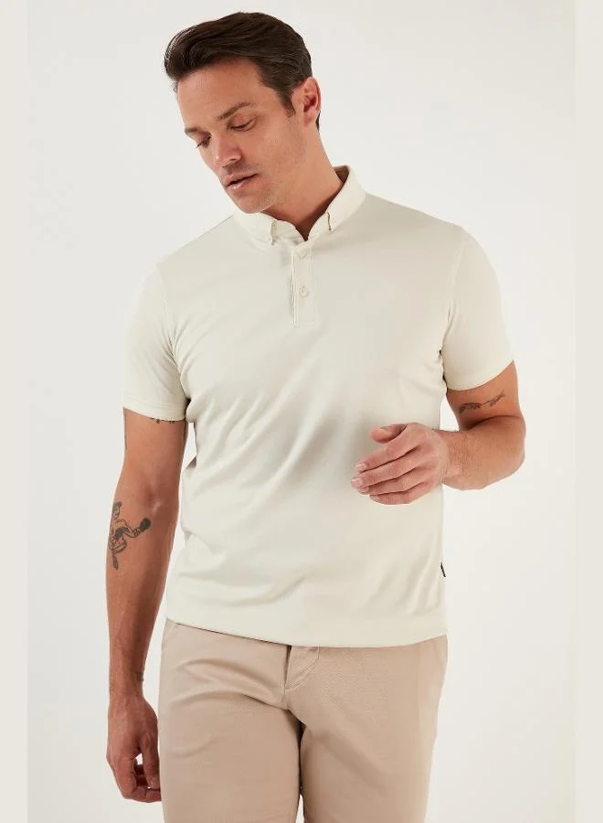 Buratti  Buratti Cotton Slim Fit Polo Collar T Shirt Men's Polo Collar T-Shirt 646R1000 for Men | Best Price UAE