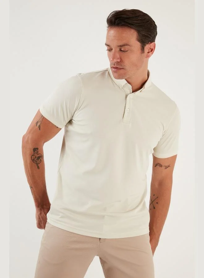 Buratti Cotton Slim Fit Polo Collar T Shirt Men's Polo Collar T-Shirt 646R1000