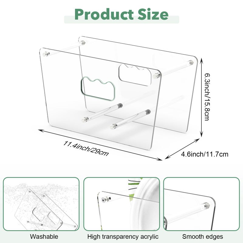 KALYLOC Disposable Paper Plate Dispenser for 5-12 Inches, Space-Saving Plastic Foam Acrylic Plate Dispensers Holder, Countertop Plates Storage Organizer for Cabinet, RV, Party or Outdoor - Image 3
