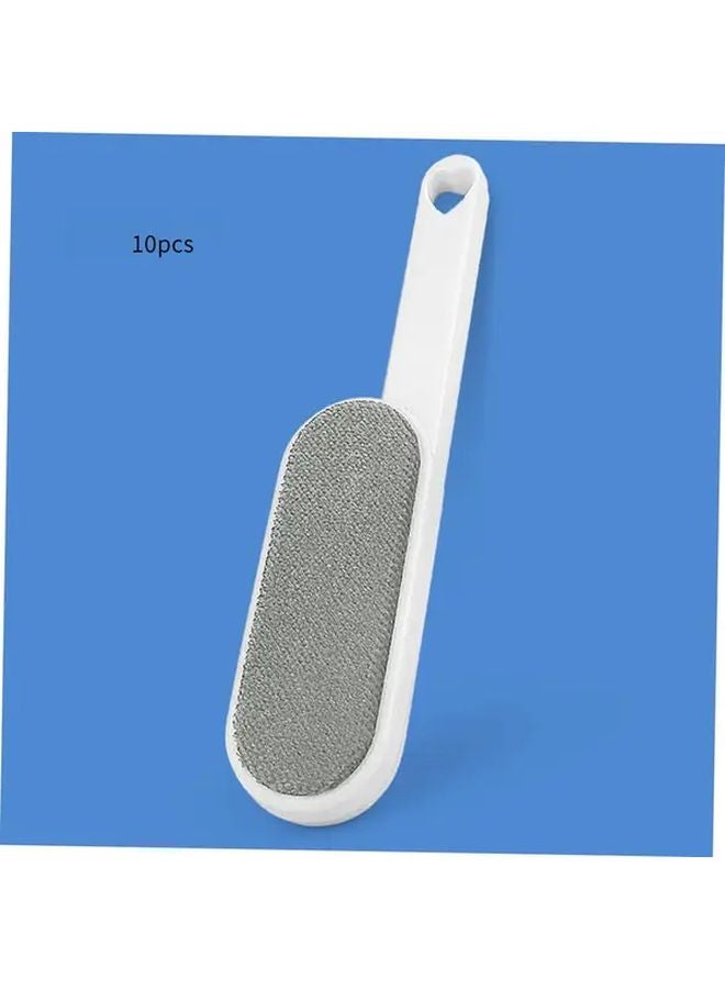 Gray Large Double Sided Static Pet Hair Removal Brush 10pcs For Clothing Furniture - Image 2