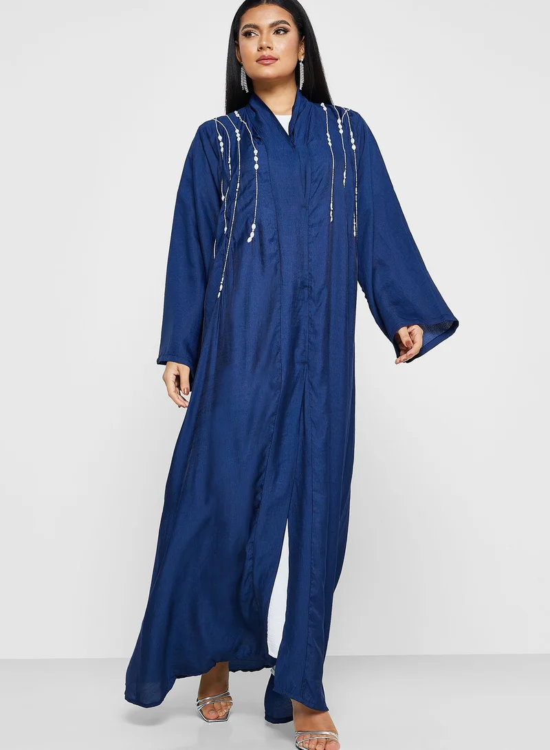 Khizana Embellished Detail Abaya
