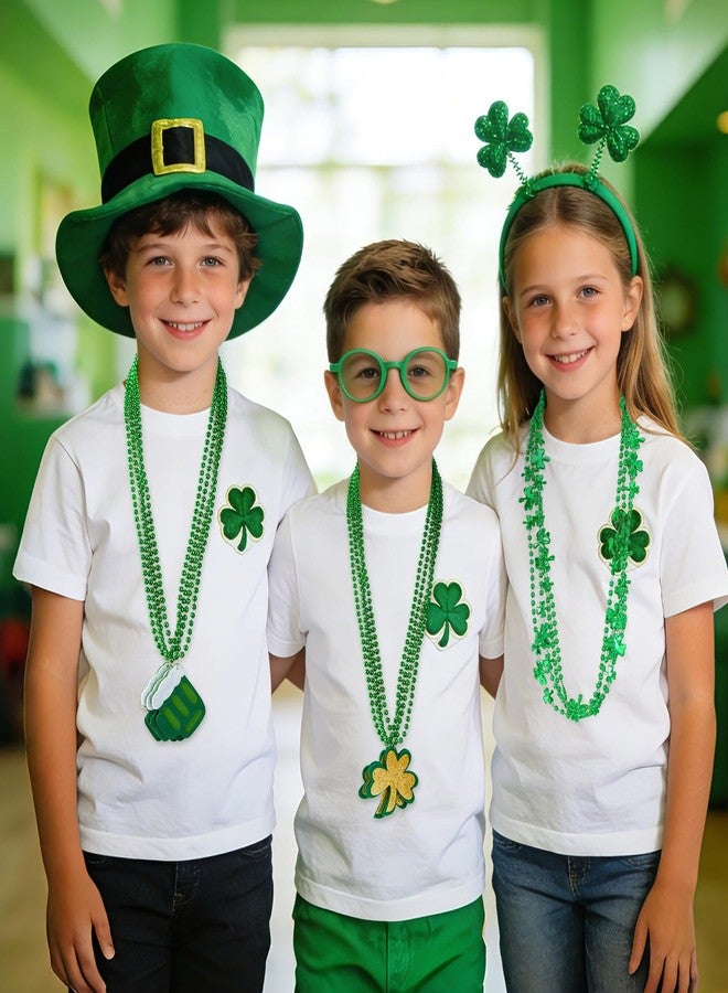 Labrostar 20Pcs St Patricks Day Accessories St Patricks Day Decorations Shamrock Green Day Beaded Necklace for Irish Party Decor Supplies - Image 5