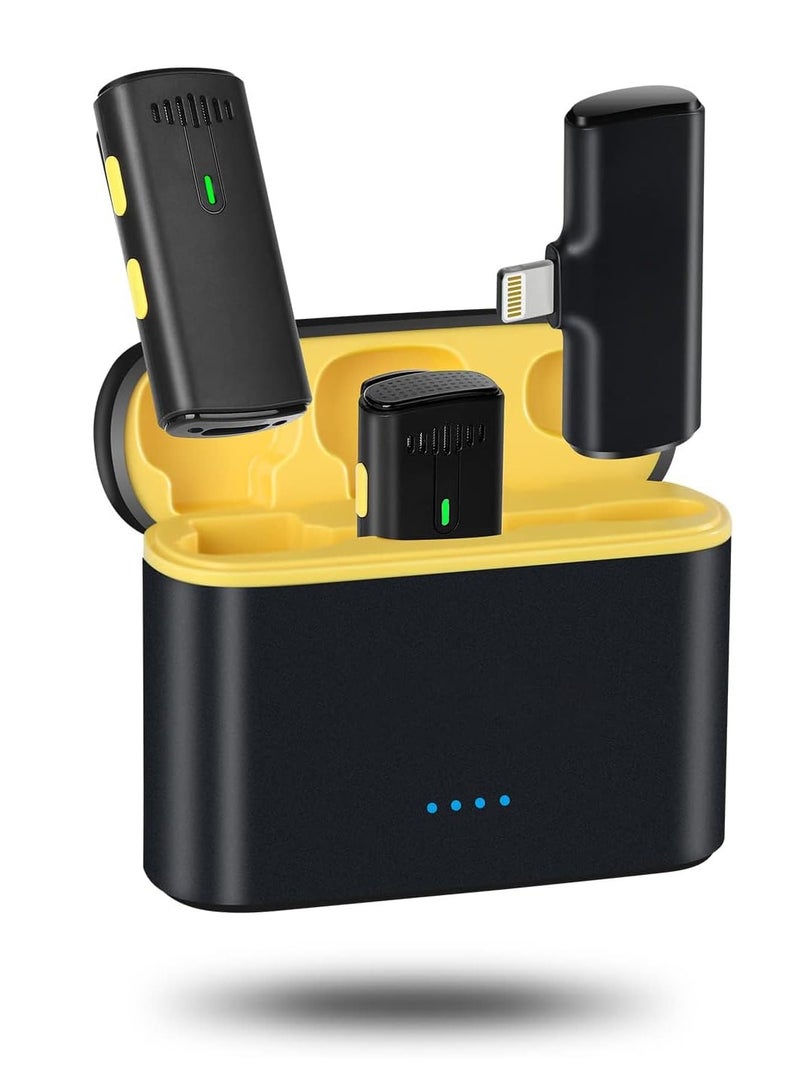 KASTWAVE K10 Wireless Lavalier Microphone for iPhone iPad, iPhone Microphone Noise Canceling, Lapel Microphone with 2 Mini Microphones, Lav Mic for YouTube, Facebook and TikTok - Image 1