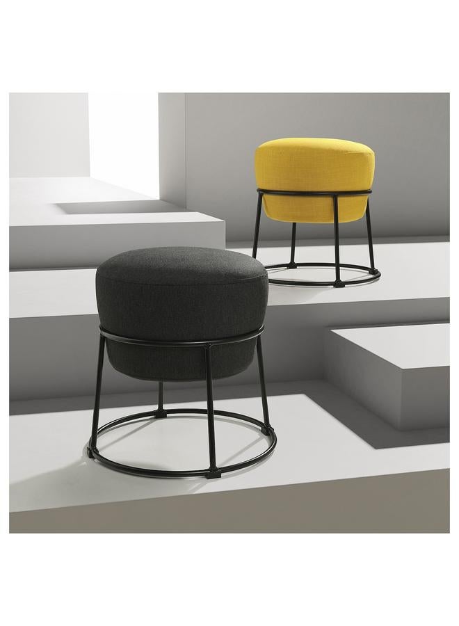 Zaboon Pouffe, Vissle Dark Grey - Image 2