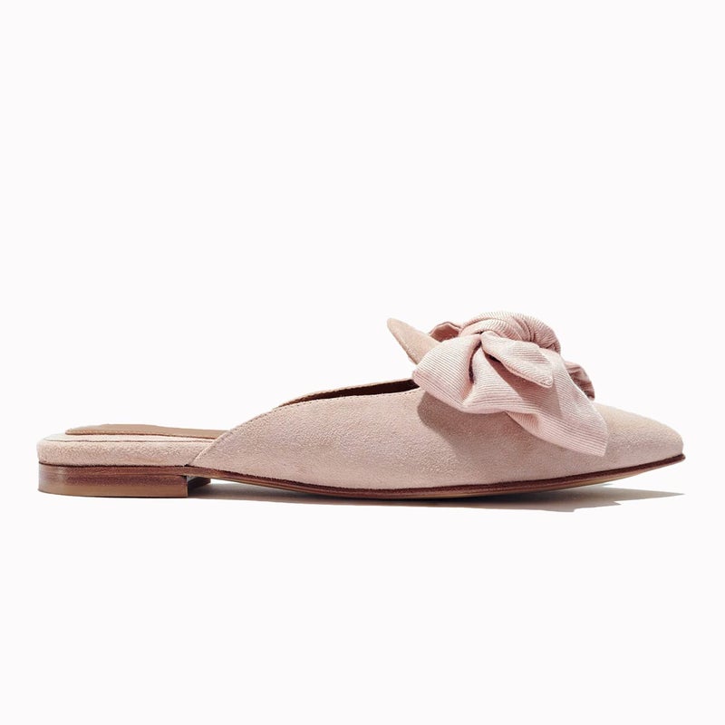 Rilista Mules for Women Slip On Comfortable Pointed Toe Womens Blackless Loafers Women's Flats for Women's Mules & Clogs Pink - Image 5