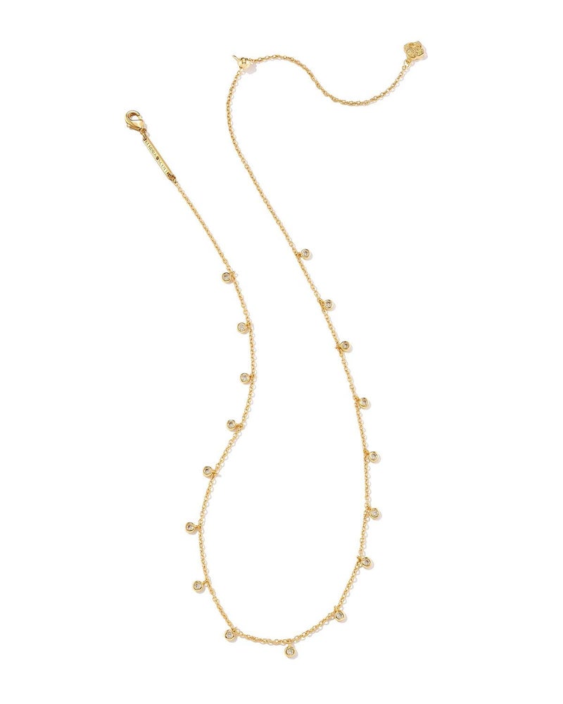 Kendra Scott قلادة كيندرا سكوت أميليا بسلسلة من نحاس مطلي بالذهب عيار 14 قيراط، مجوهرات عصرية للنساء - Image 2