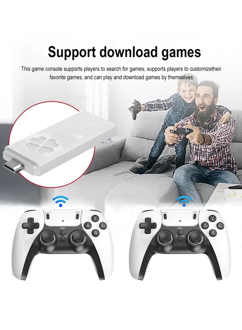 BlueFire 2025 HD Retro Game Stick 64GB with 30,000+ Built-in Games | 4K Ultra HD Plug & Play TV Game Console | Dual 2.4G Wireless Controllers | Classic PS1, MAME, FC, GBA, SFC, and Atari Arcade Games | SEM F10 Model | Expandable Storage | Multi-Language | Wireless Multiplayer System for Family and Friends - Image 2