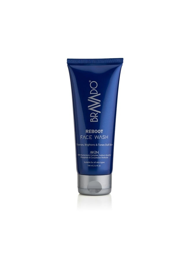 BRAVADO Reboot Face Wash | Reduces Dark Spots & Roughness | for Normal, Dry & Sensitive Skin | Fight Acne & Pimples, Clears Dirt, Oil Control | Face Cleanser, Hydrating Facial Wash, Skin Cleanser | 100ml - Image 1