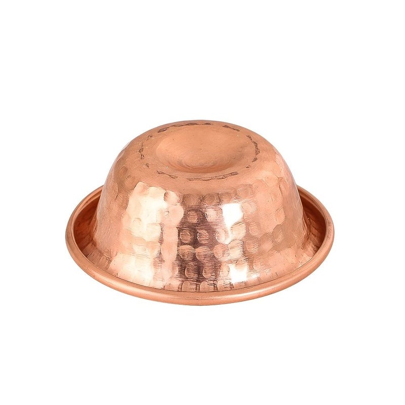 Hammered Copper Decorative Bowl 1pc for Holy Water Incense Altar Accessory - Image 4