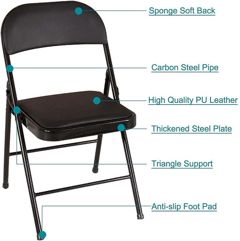 Ritmo Foldable ChairHome Multifunctional Backrest Home Portable Stool Computer Office Conference Seat Dormitory LoadBearing Dining Chair - Image 5