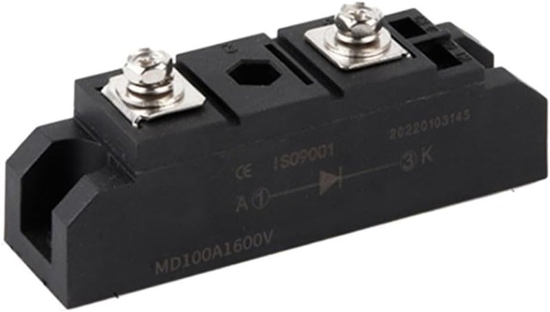 Anti-Reverse Charging Diode Module, MD50A/MD100A/MD200A 1600V for Solar PV Panel Array Combiner Box DC Cabinet Rectifier Power Supply Wind Engine Excitation(MD100A) - Image 4