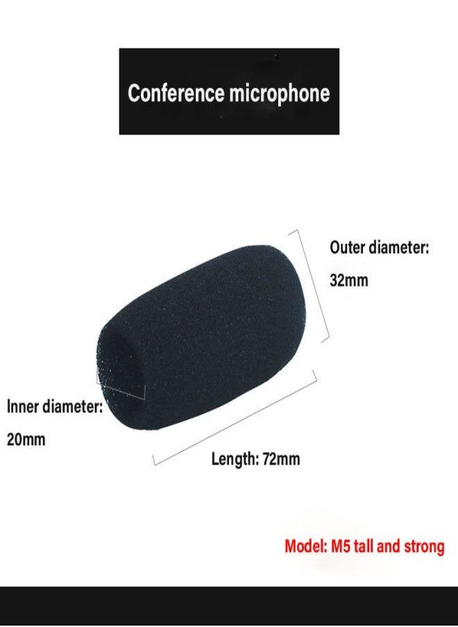 Ocean 5 pieces M5 conference microphone microphone windproof foam cover (72mm)  - Image 1