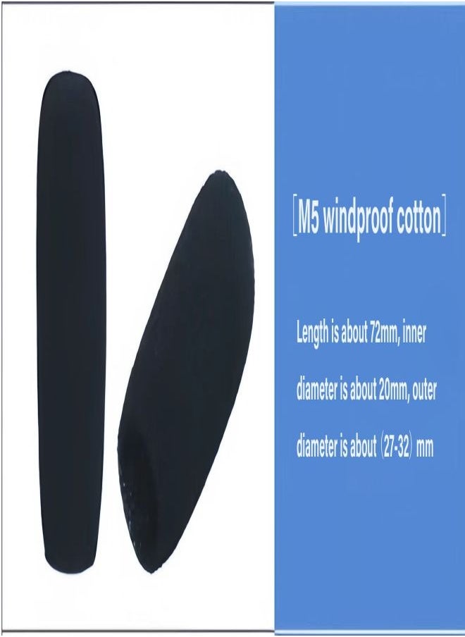 Ocean 5 pieces M5 conference microphone microphone windproof foam cover (72mm)  - Image 2