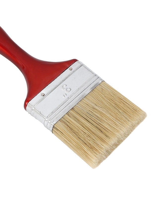 LAWAZIM Paint Brush -3inch- No Streaks Flat Trim Brush with Ergonomic Handle for High Precision Control -for DIY Professional Interior Exterior Home Improvement for Latex and Oil Paints & Wood Stains - Image 4