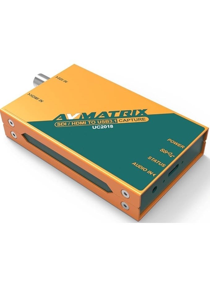 AVMATRIX UC2018 HDMI/SDI to USB3.1 Type-C Uncompressed Video Capture; HDMI or SDI in, and USB 3.1 Gen1(USB3.0) Out; Automatic Input Signal Detection, Up to 1080p60 - Image 4