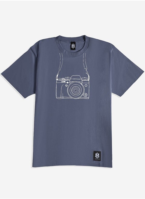 Graphic Camera Print Regular T-Shirt
