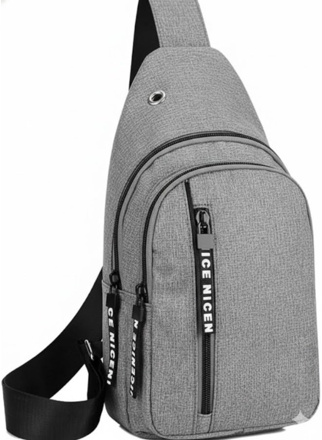 Small Crossbody Bag Multi-Purpose with Long Adjustable Strap for Chest, Shoulder and Back Carry, Thick Fabric Travel Sling Bag with Multiple Pockets, Water Resistant for Men, Women and Kids with Earphone Hole - Image 1