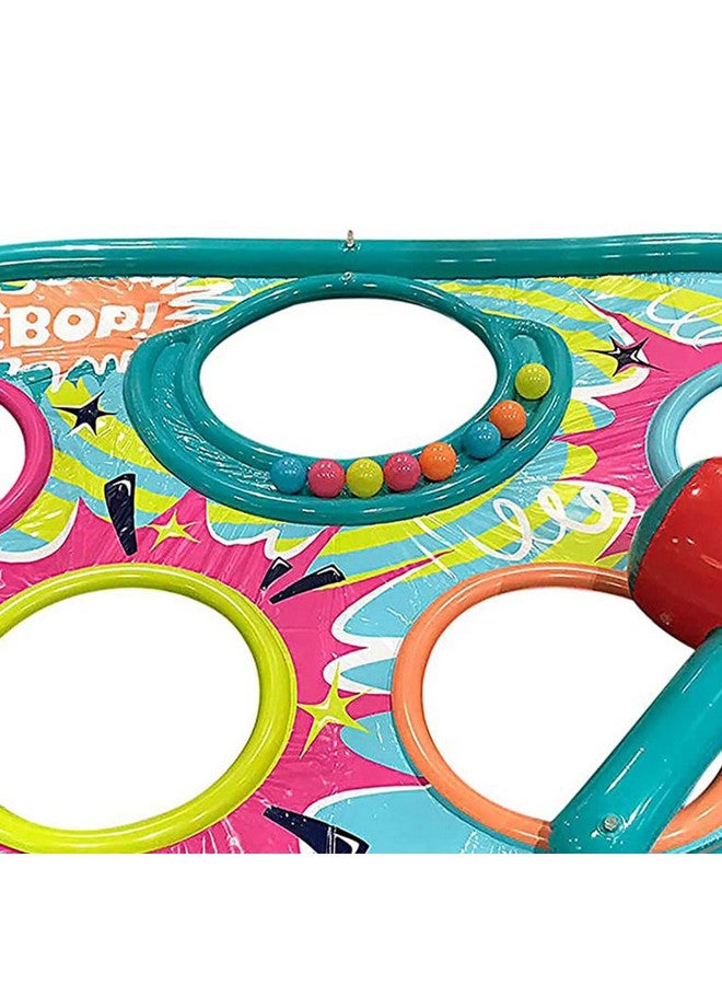 Banzai Whopper Bopper 92 X 60 Inflatable Outdoor Swimming Pool Floating Game Mat With Oversized Mallet And 8 Softtouch Game Balls For 5 Players - Image 4