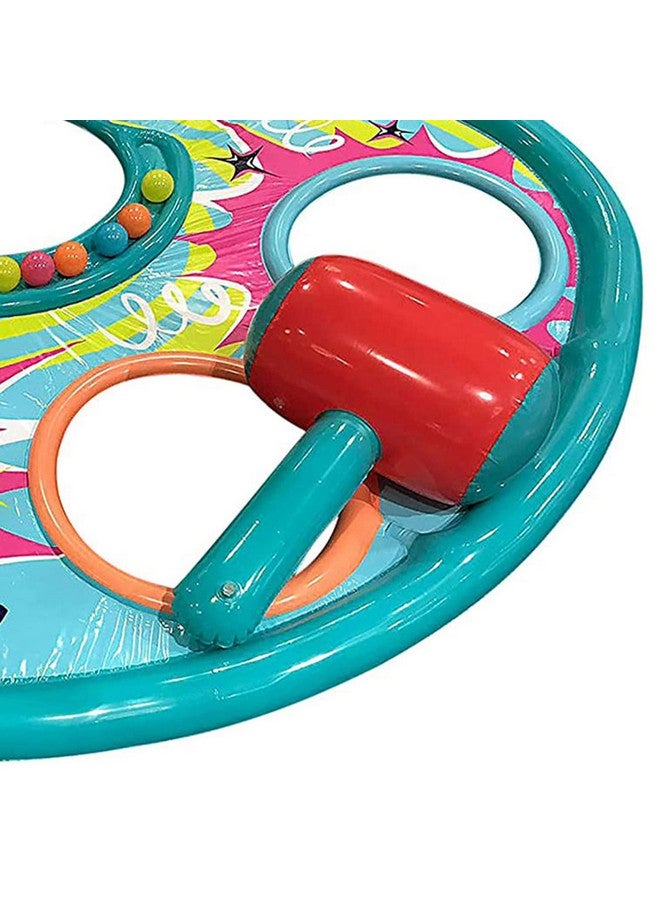 Banzai Whopper Bopper 92 X 60 Inflatable Outdoor Swimming Pool Floating Game Mat With Oversized Mallet And 8 Softtouch Game Balls For 5 Players - Image 3