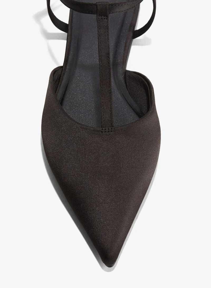 اتش اند ام صندل ساتان بمقدمة مدببة