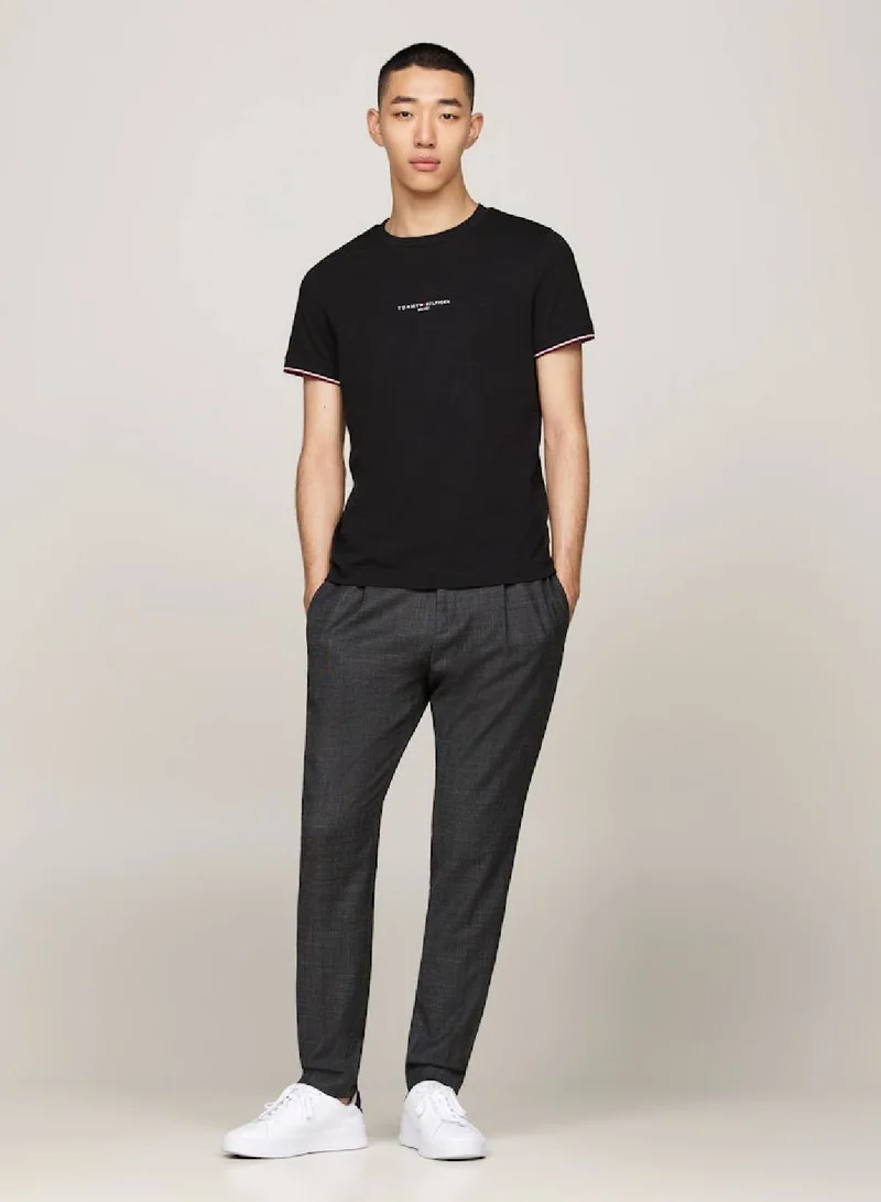 TOMMY HILFIGER Tipped Cuff Slim Fit T-Shir