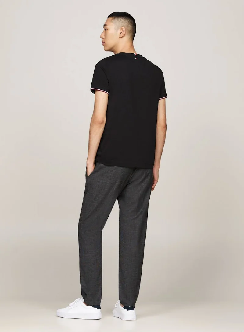 TOMMY HILFIGER Tipped Cuff Slim Fit T-Shir