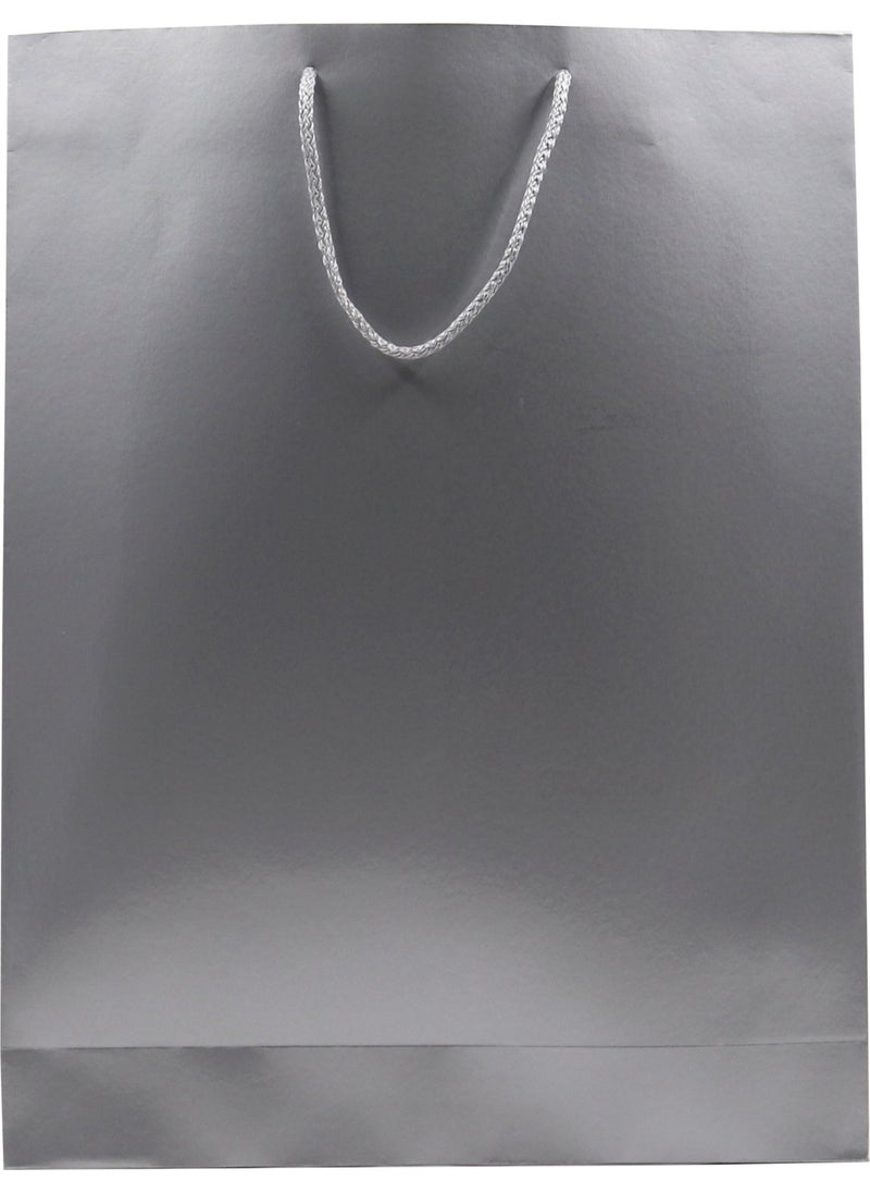 Repro Design Silver Premium Cardboard Bag 35 x 45 x 9 cm 2 Gift Bags  - Image 2
