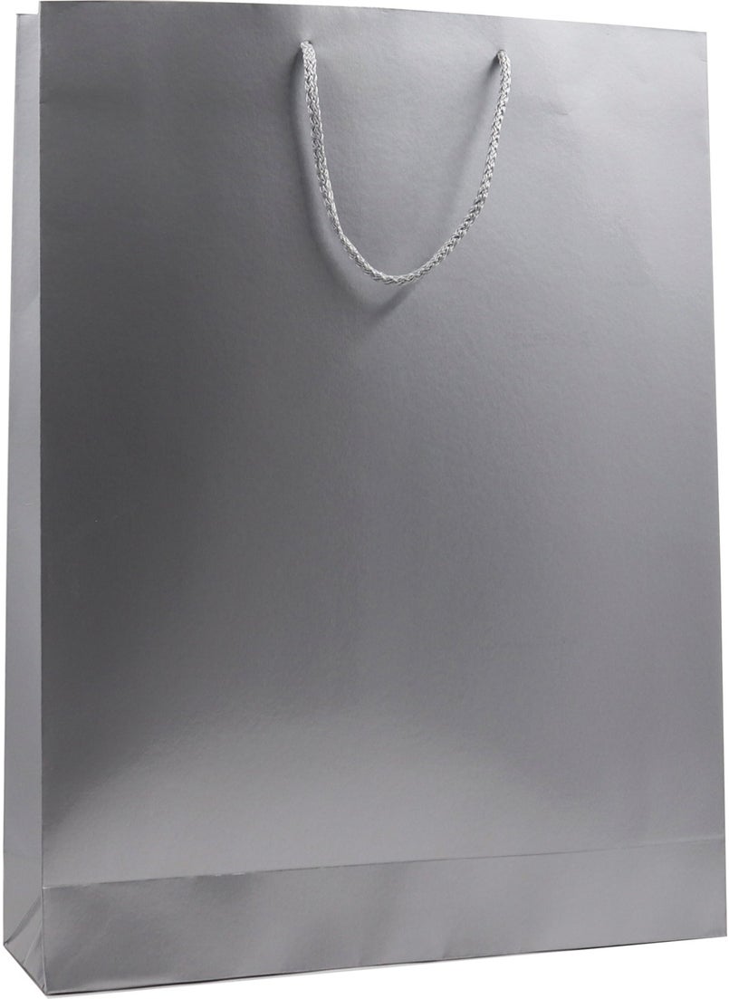 Repro Design Silver Premium Cardboard Bag 35 x 45 x 9 cm 2 Gift Bags  - Image 1