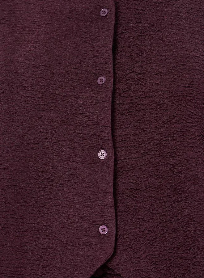 Styli Women Burgundy Sleeveless Waistcoat