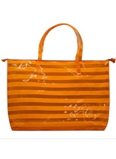 "A stylish and practical summer bag with an eye-catching transparent design. Made of durable, easy-to-clean plastic, it's spacious and lightweight enough to fit all your essentials. It's an ideal choice for beach, summer, and outings with comfort and style. "