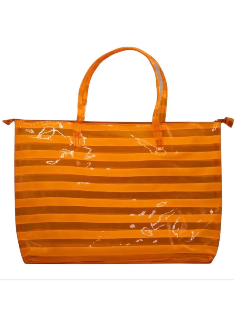 Generic - "A stylish and practical summer bag with an eye-catching transparent design. Made of durable, easy-to-clean plastic, it's spacious and lightweight enough to fit all your essentials. It's an ideal choice for beach, summer, and outings with comfort and style. " - Image 1