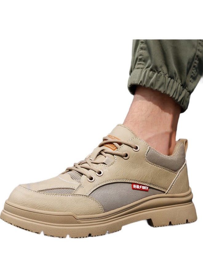 JUNBU Safety Shoes For Men, Insulated Electrician Plastic Toe Cap, Anti-Smashing, Puncture-Resistant, Non-Slip Work Functional Shoes 1115Fsr Size 43 - Image 2
