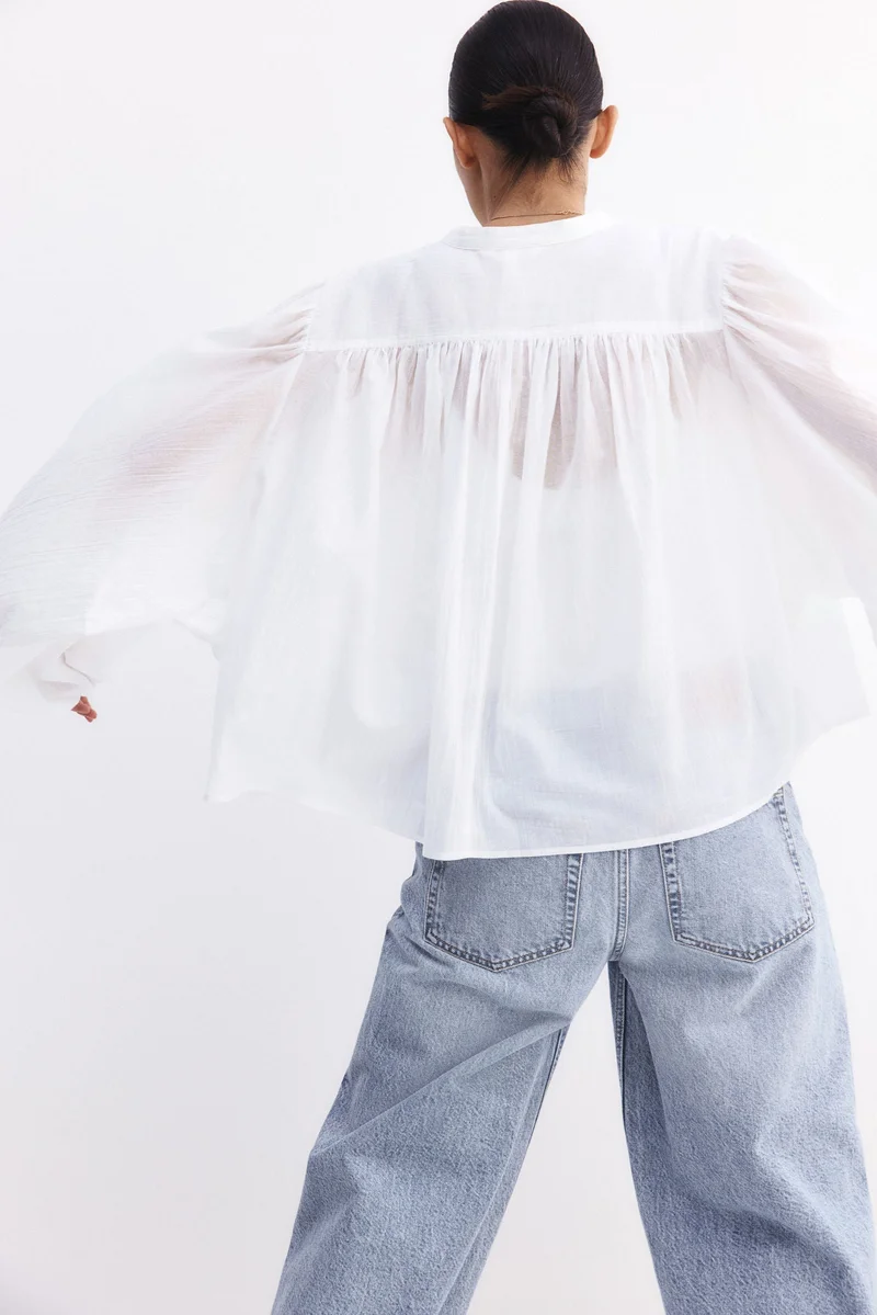 H&M MAMA Before &amp; After Lace-inset blouse