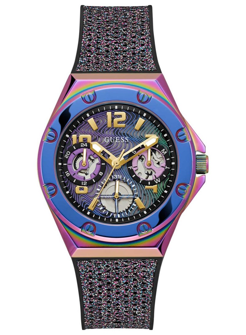 GUESS Womens Two-Tone Iridescent Multi-function Watch - GW0620L4 - Image 1