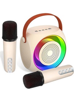 Y&D Mini Karaoke Machine Wireless Bluetooth Microphone Portable Speaker with 2 LED Lights, Gifts for Kids and Adults  - Image 2