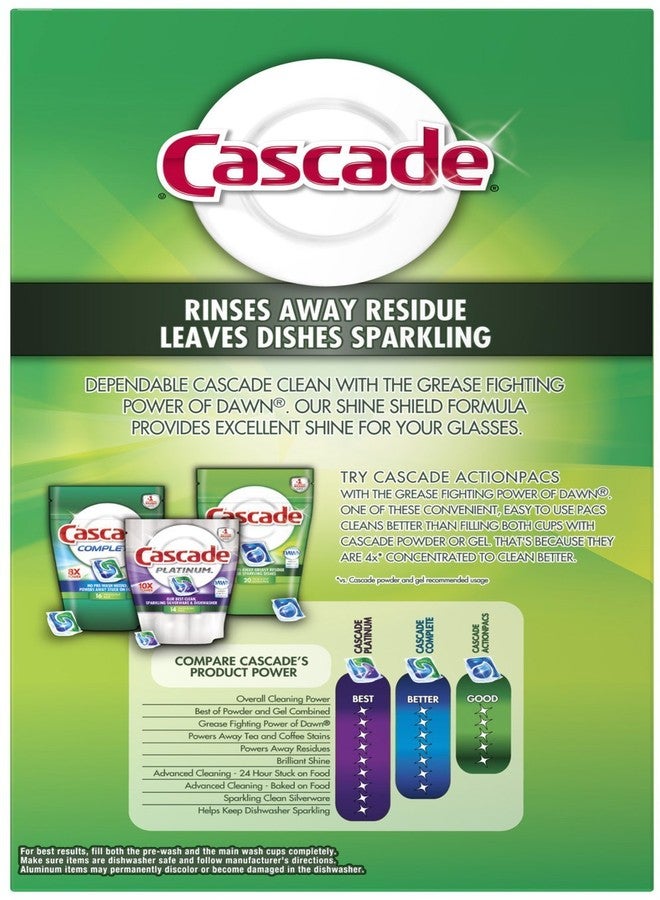 Cascade 34036 Dishwasher Detergent Powder, 75 Oz - Image 2