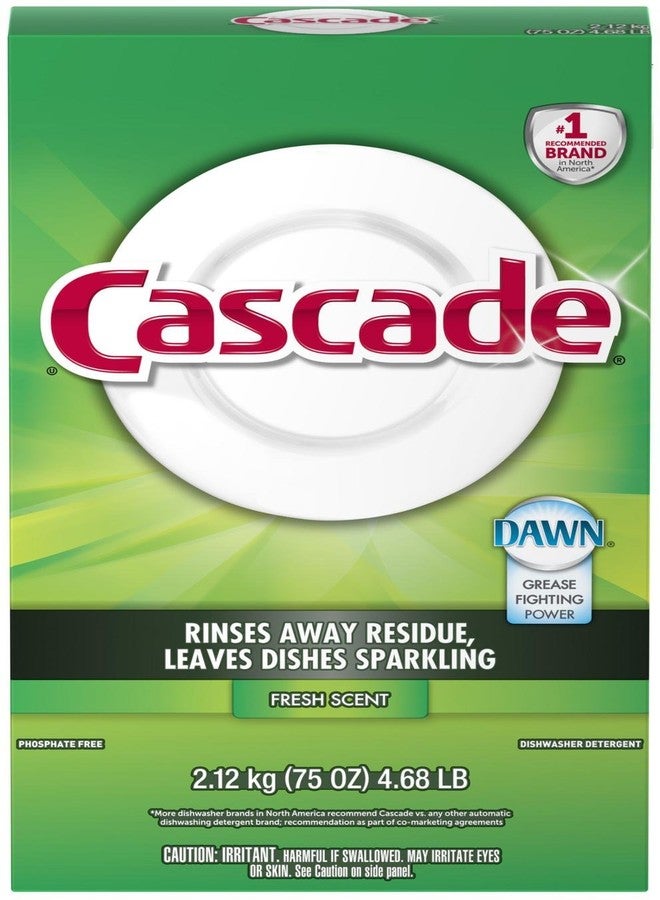Cascade 34036 Dishwasher Detergent Powder, 75 Oz - Image 1